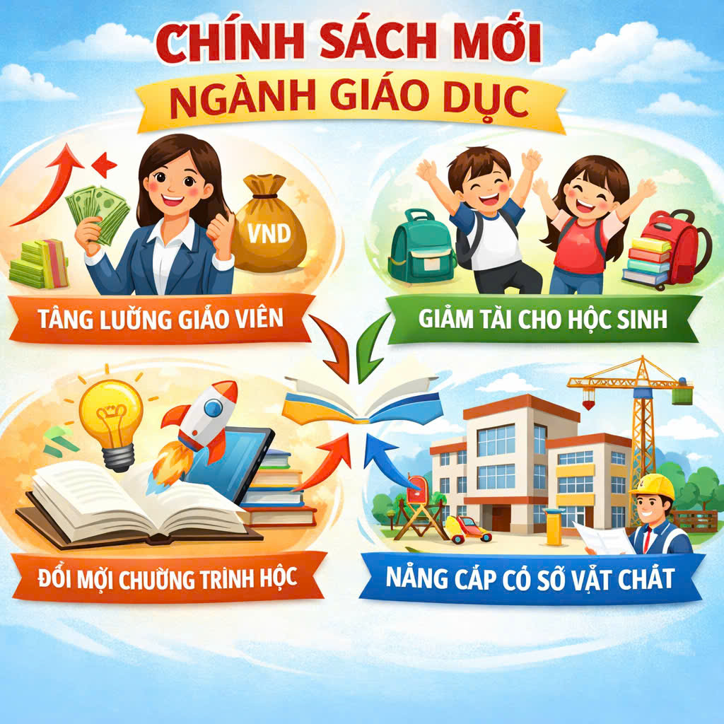 Những chính sách giáo dục quan trọng có hiệu lực từ năm 2026